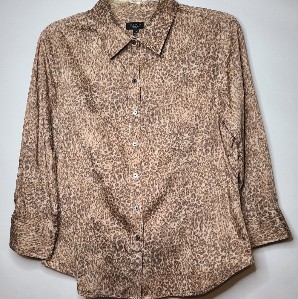 Talbots Cheetah 🐆Print Blouse